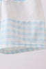 Blue Plaid UPF Swim Trunks