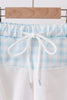 Blue Plaid UPF Swim Set