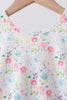 Blue Floral Ruffle Set