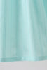 Mint Princess Smocked Jacquard Dress