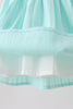 Mint Princess Smocked Jacquard Dress