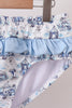 Blue Beach Smocked UPF Women Swim Set