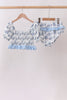 Blue Beach Smocked UPF Women Swim Set