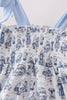 Blue Beach Smocked Dress