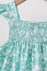 Sage Floral Smocked Set