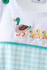 Green Mallard Embroidered Bubble