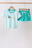 Green Mallard Embroidered Set
