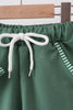 Green Duck Stripe Embroidered Set