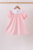 Pink Apple Bus Smocked Dress