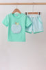 Green Apple Embroidered Set