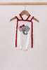 Maroon Alabama Elephant Applique Ruffle Bubble