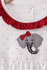 Maroon Alabama Elephant Applique Dress
