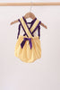 Purple LSU Tiger Applique Ruffle Bubble