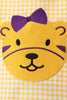 Purple LSU Tiger Applique Ruffle Set