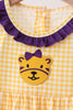 Purple LSU Tiger Applique Dress