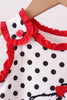 Red Georgia Bulldog Applique Ruffle Bloomer Set