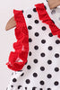 Red Georgia Bulldog Applique Dress