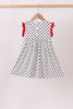 Red Georgia Bulldog Applique Dress