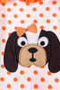 Orange Tennessee Dog Appliqué Bloomer Set