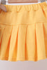 Blue bus bow embroidery ruffle skorts set