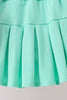Pink apple bow embroidery skorts set