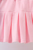 Blue pencil bow embroidery ruffle skorts set