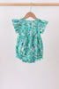 Green Lily Floral Bubble