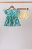 Green Lily Floral Bloomer Set