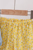 Blue Bus Floral Applique Ruffle Set