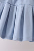 Blue Apple Embroidered Skorts Set