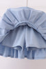 Blue Apple Embroidered Skorts Set