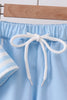 Blue Stripe Apple Book Appliqué Set