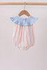 Seashell Stripe Embroidered Bubble