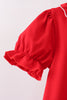 Red School Apple Skorts Set