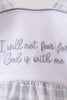 Blue Faith Quote Embroidered Bubble
