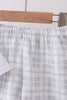 Blue Faith Quote Embroidered Shorts Set