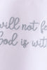 Blue Faith Quote Embroidered Shorts Set