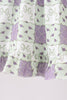 Purple Floral Smocked Bloomer Set