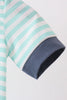 Blue stripe under the sea Embroidered Bubble