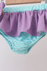Blue under the sea Embroidered UPF Swim Set