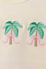 Palm Tree Embroidered Bloomer Set