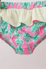 Palm Tree Smocked UPF Swim Set