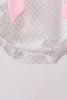 Pink Pencil ABC embroidery dot bubble