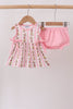 Pink Garden Ruffle Bloomer Set