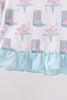 Blue Boots Ruffle Rashguard Set