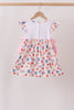 Pink Apple Embroidered Dress