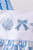 Blue Shells Embroidered Bloomer Set