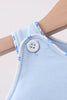 Blue Shells Embroidered Bubble