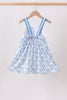 Blue Shells Embroidered Dress