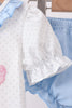 Blue Carousel Embroidered Bloomer Set